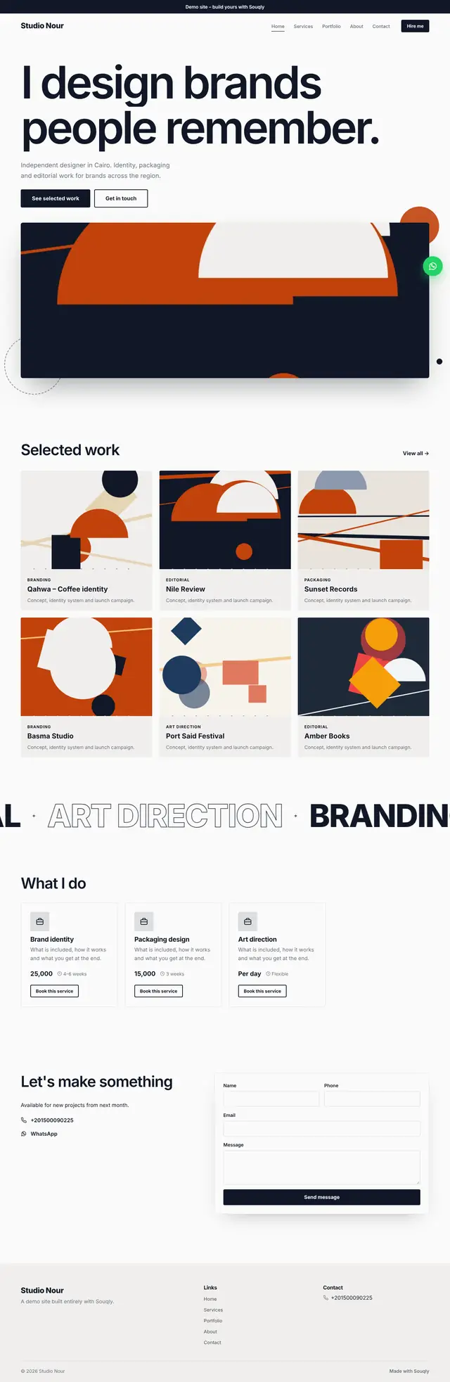 Minimal theme preview